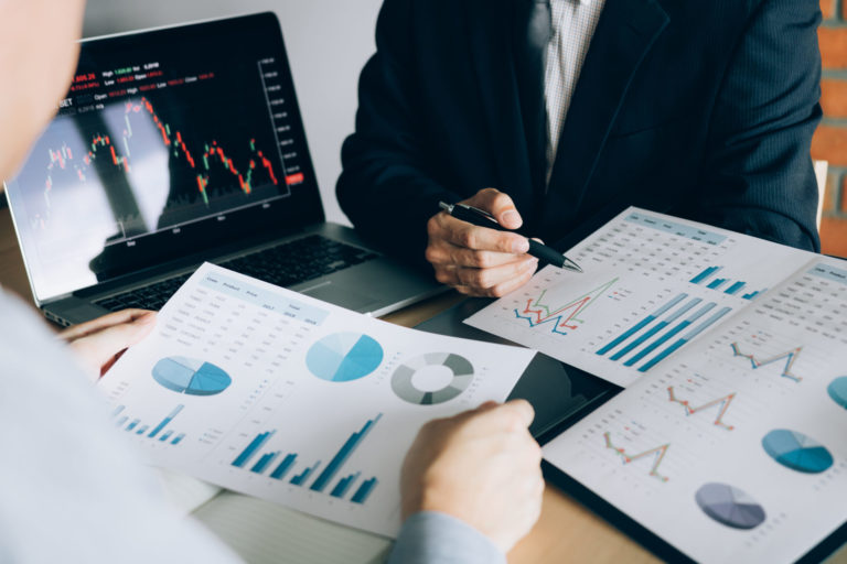 investors are working together with analyzing the stock data graphs in the paper